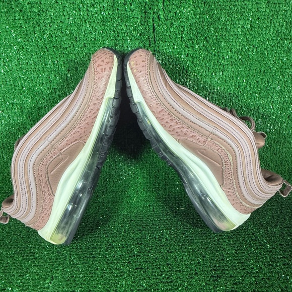 Nike Air Max 97 Taupe Rose Gold Sneakers – Size 6.5 - Picture 9 of 14